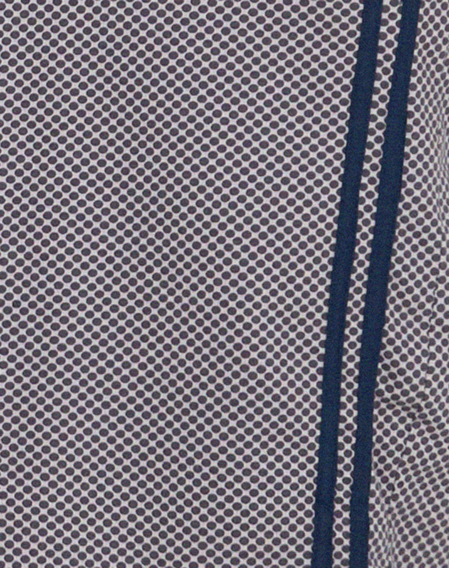 Cresida One Shoulder Midi Dress In Grey Navy Sporty Micro Spot - Image 7