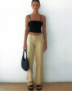 Motel X Olivia Neill Kana Trouser In Tan