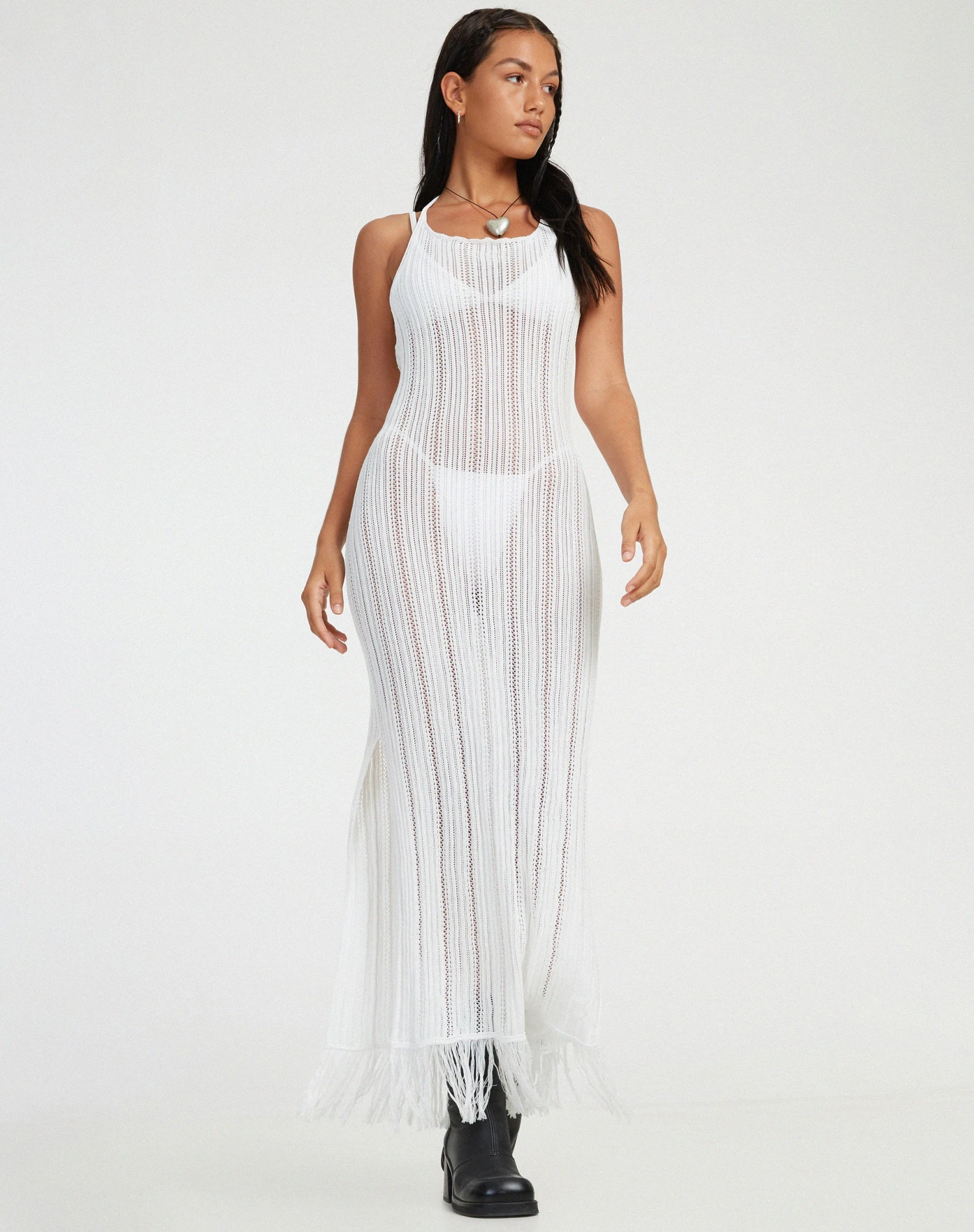 Erla Maxi Dress In Ivory - Image 3