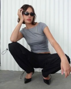Grae Crop Top In Grey