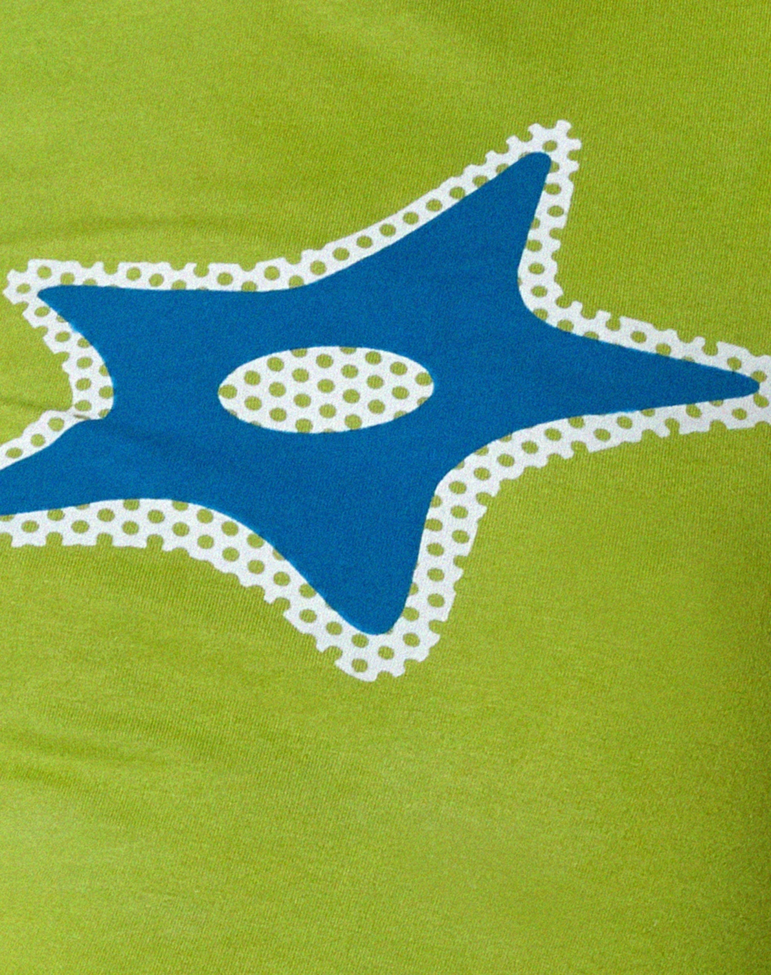 Kyati Long Sleeve Crop Top In Wasabi Navy And Green - Image 6