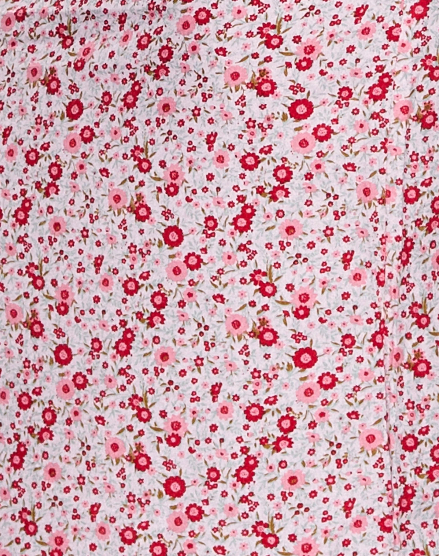 Rujina Midi Skirt In Ditsy Floral Blush Red - Image 6