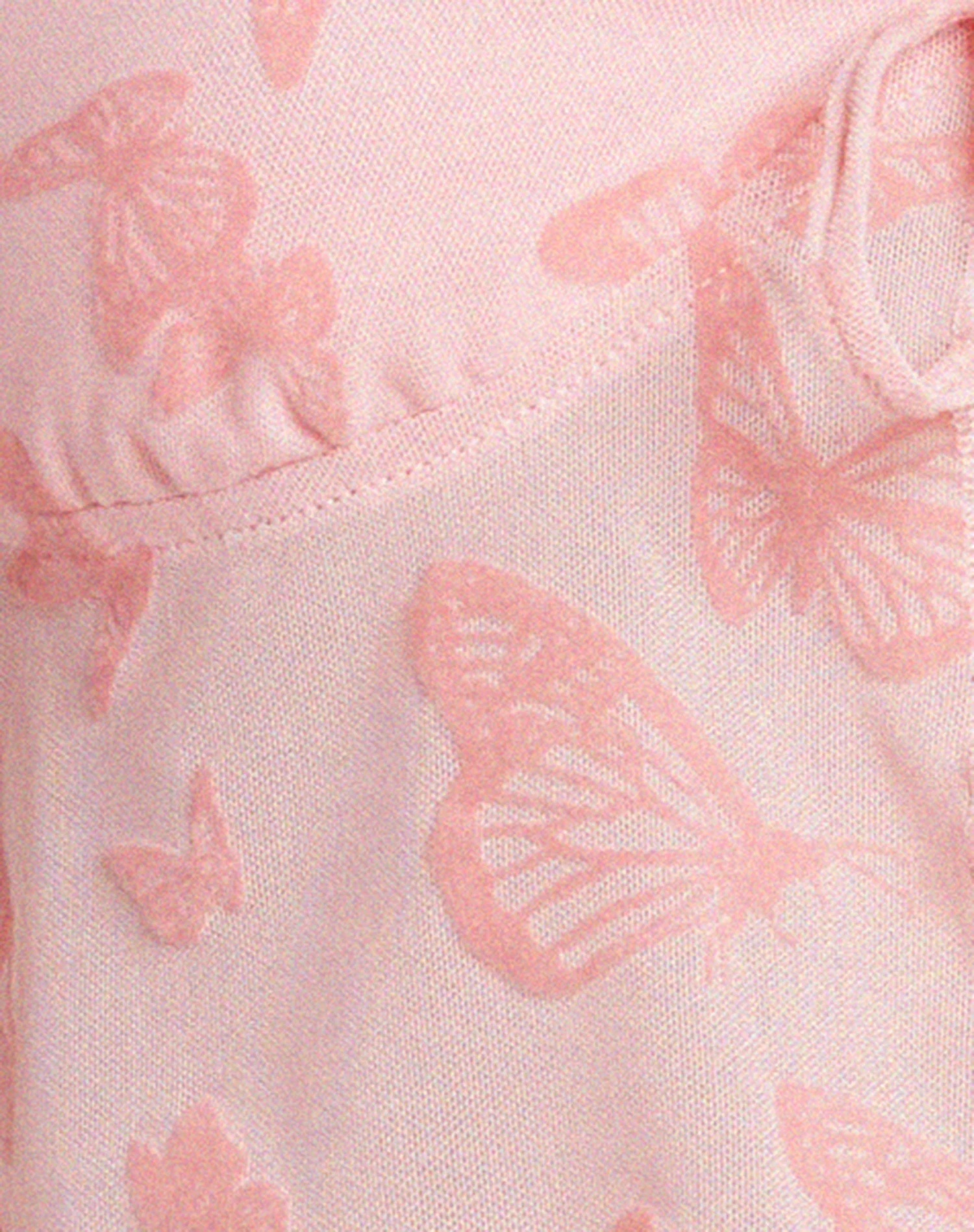 Shara Crop Top In Butterfly Pink Flock - Image 7
