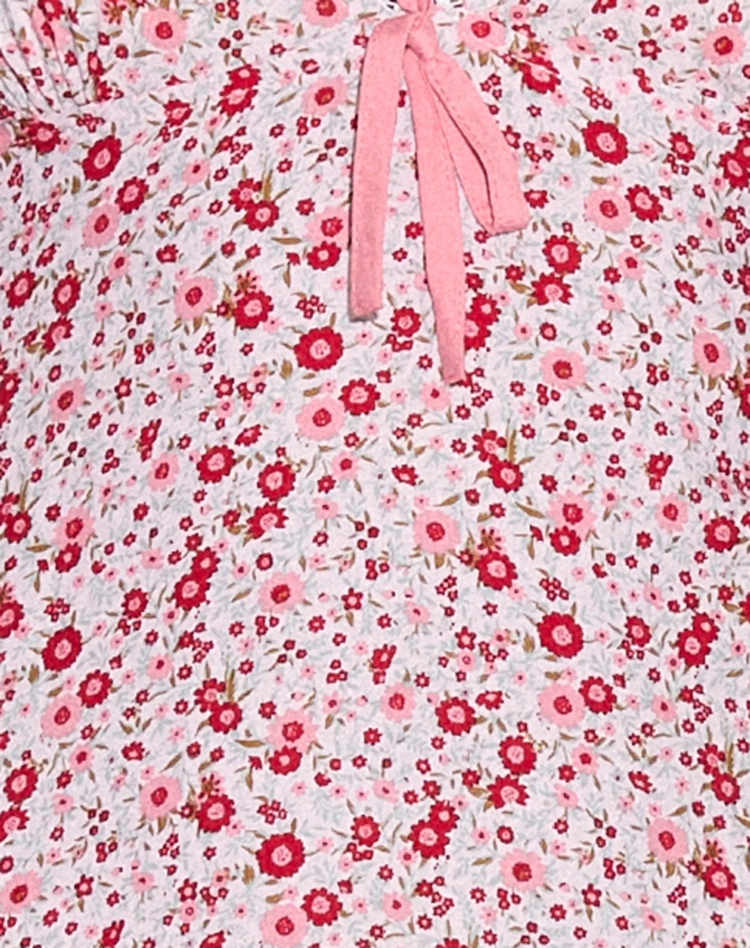 Sharon Midi Dress In Blush Red Ditsy Floral - Image 6