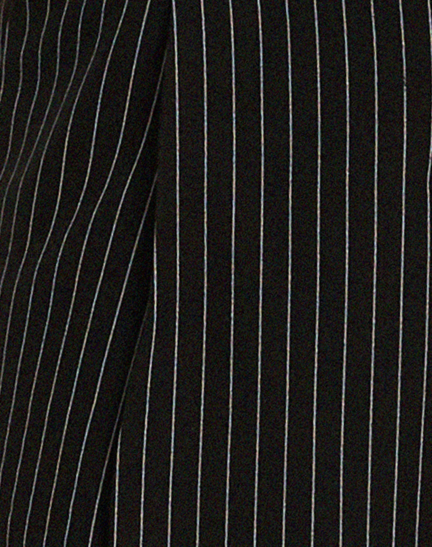 Saskira Wide Leg Trouser In Pinstripe Black - Image 8