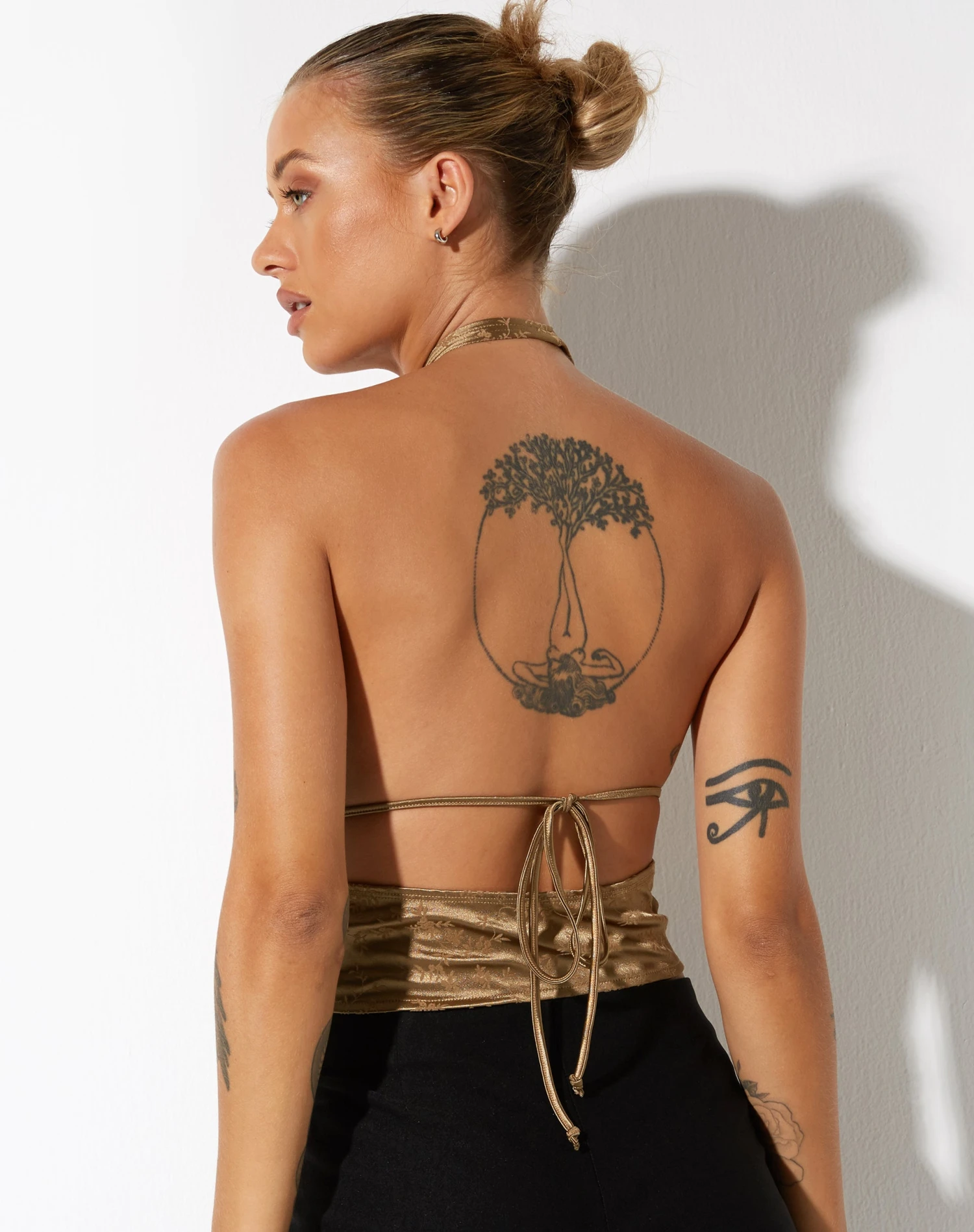 Tukasa Corset Top In Botanist Flocking Olive - Image 4