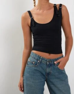 Verity Vest Top In Black